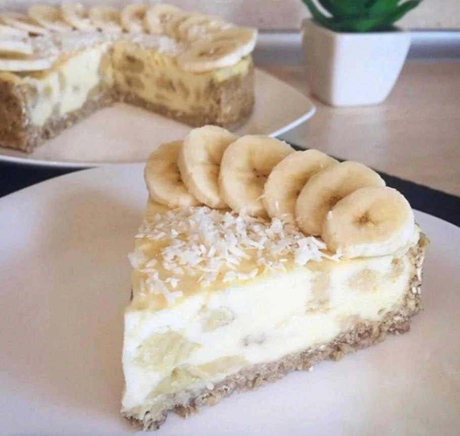 Нежный Творожный пп Чизкейк с Бананом! 🍌