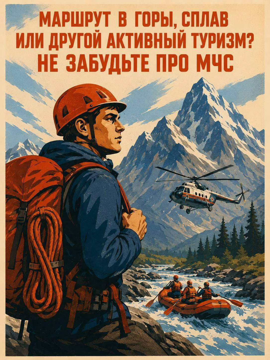 Маршрут в горы, сплав или другой активный туризм? Не забудьте уведомить МЧС

Подготовили памятку для