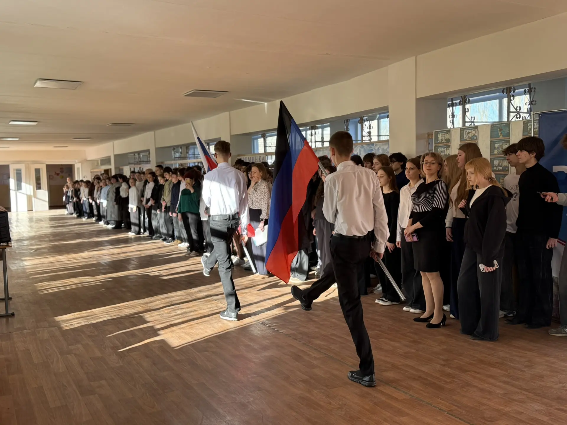 Сегодня, 06.04.2026 в ГБОУ «СШ №24 г.о. Харцызск» прошла торжественная линейка, посвященная началу п