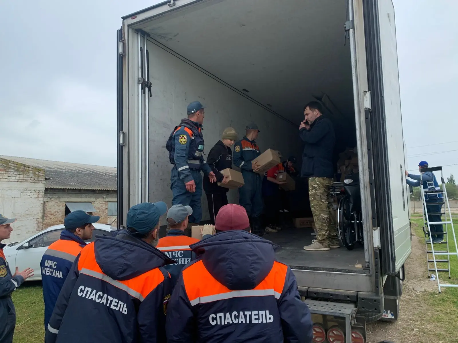 🔵 Продолжение работ по ликвидации последствий подтопления в Хасавюртовском районе  Группировка Север