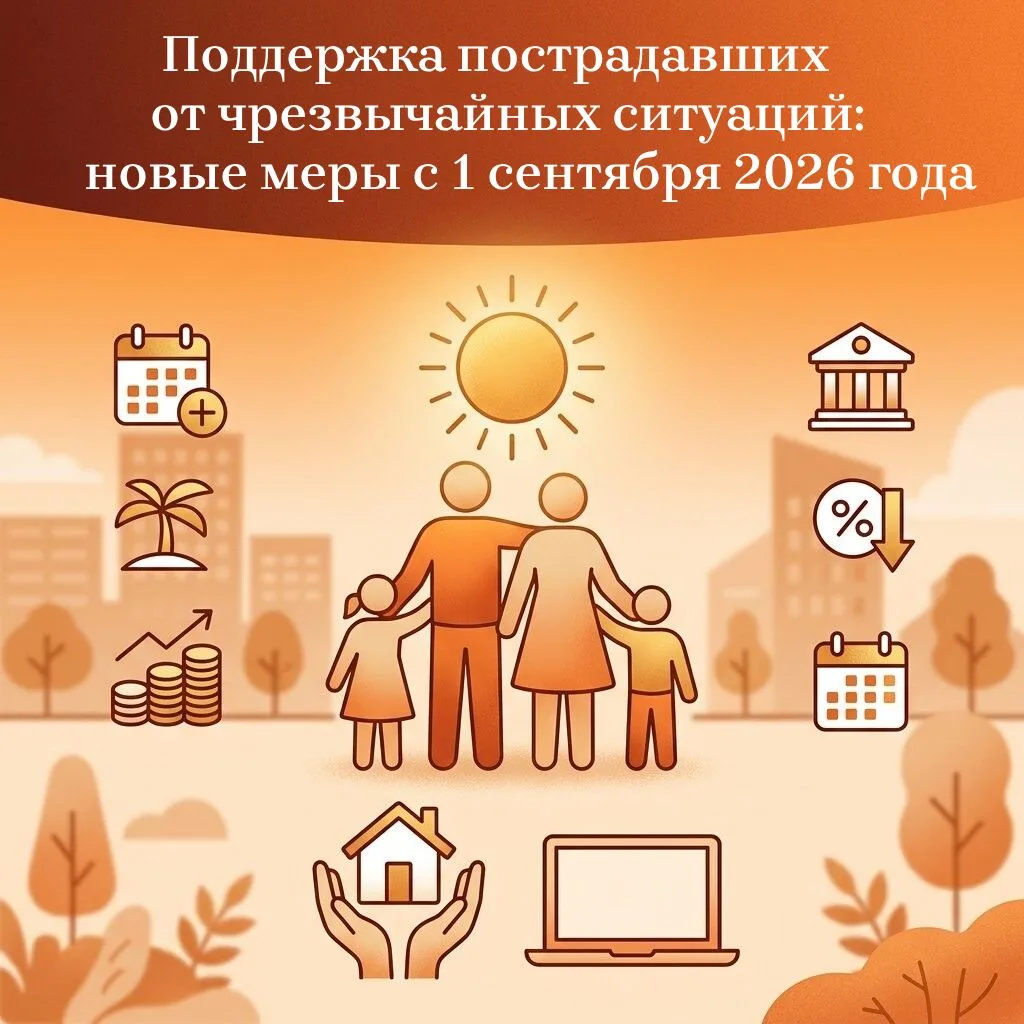 С 1 сентября 2026 года вступают в силу новые меры поддержки граждан, пострадавших в рез...