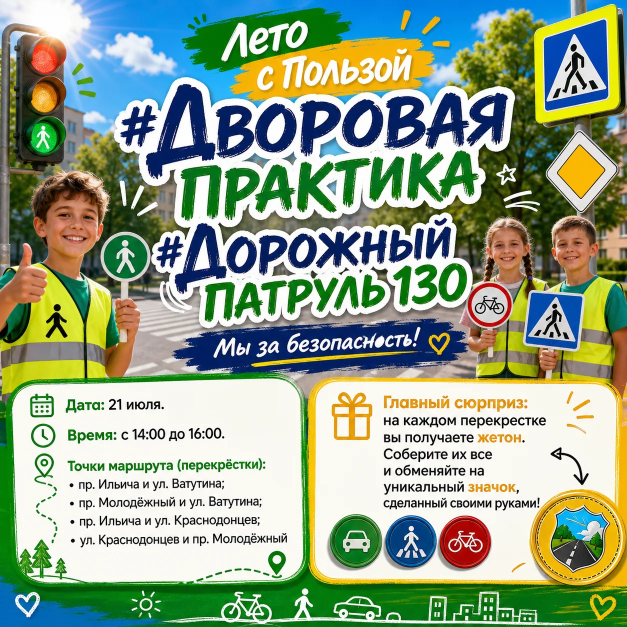 🚨 Внимание, Автозавод: «Дорожный патруль 130» выходит на улицы 🚨

🌟Хочешь провести лето не просто