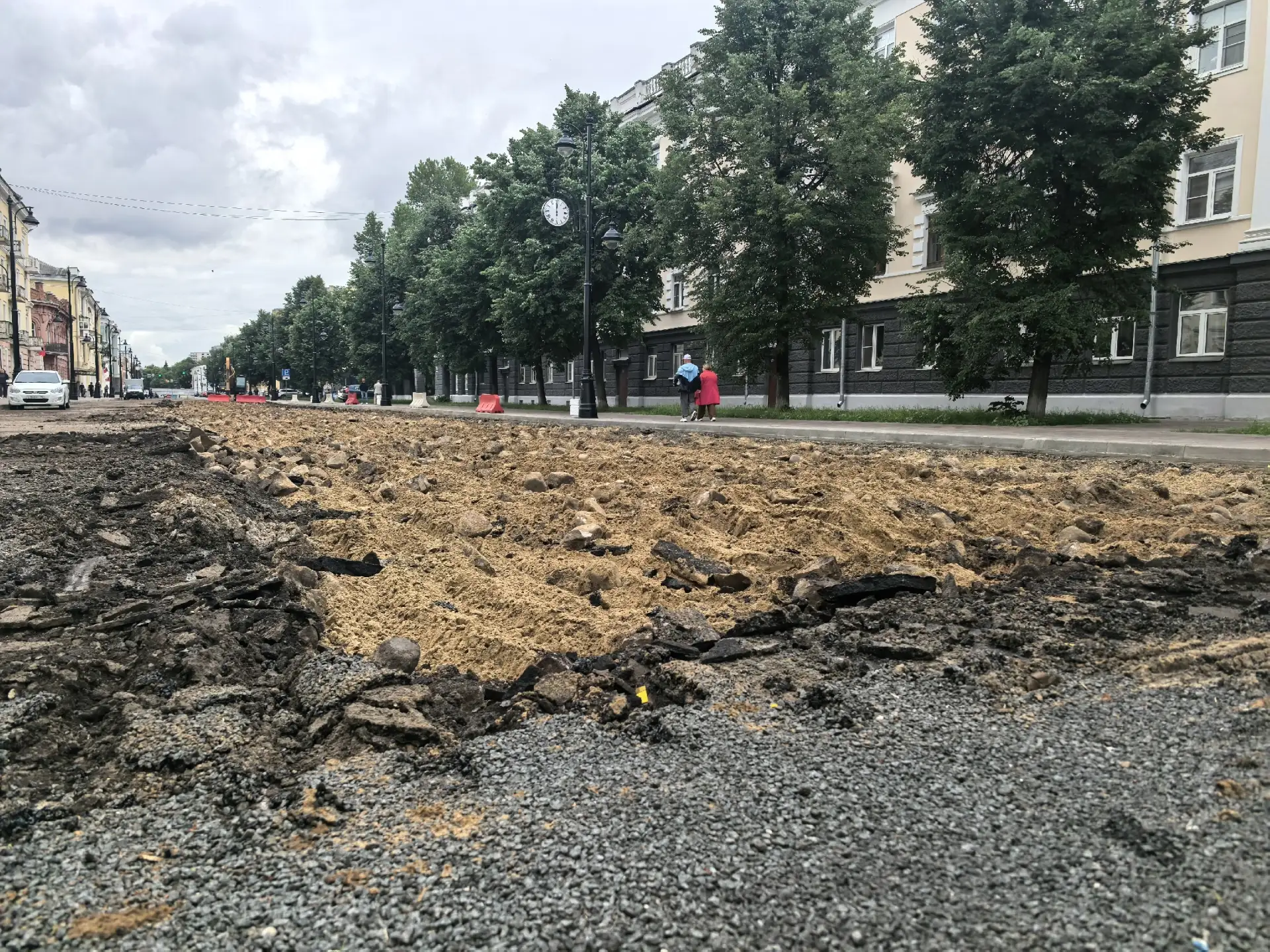 Улицу Советскую "распахали"...
