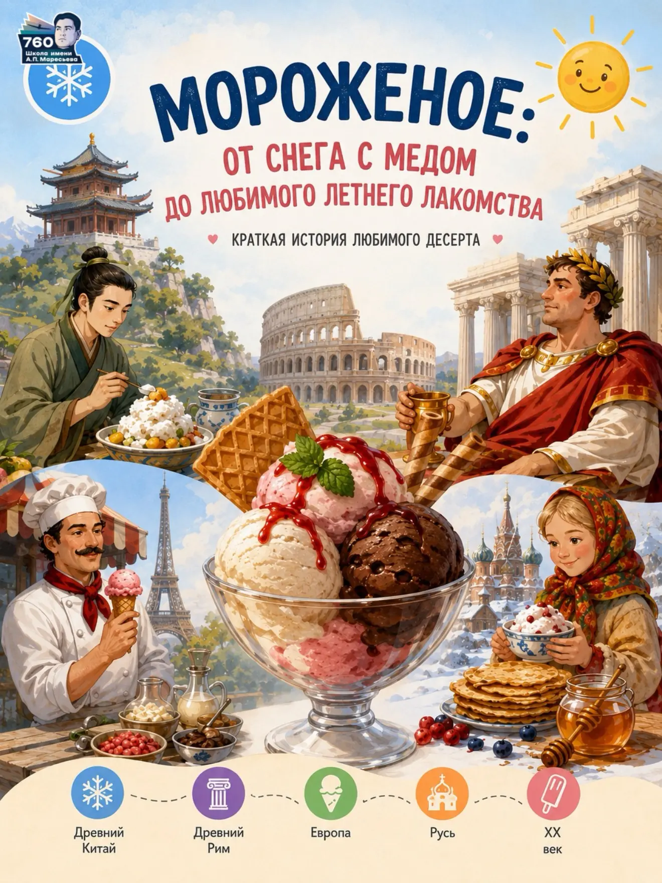 🍦Мороженое: от снега с медом до любимого летнего лакомства

Трудно представить летние каникулы без 