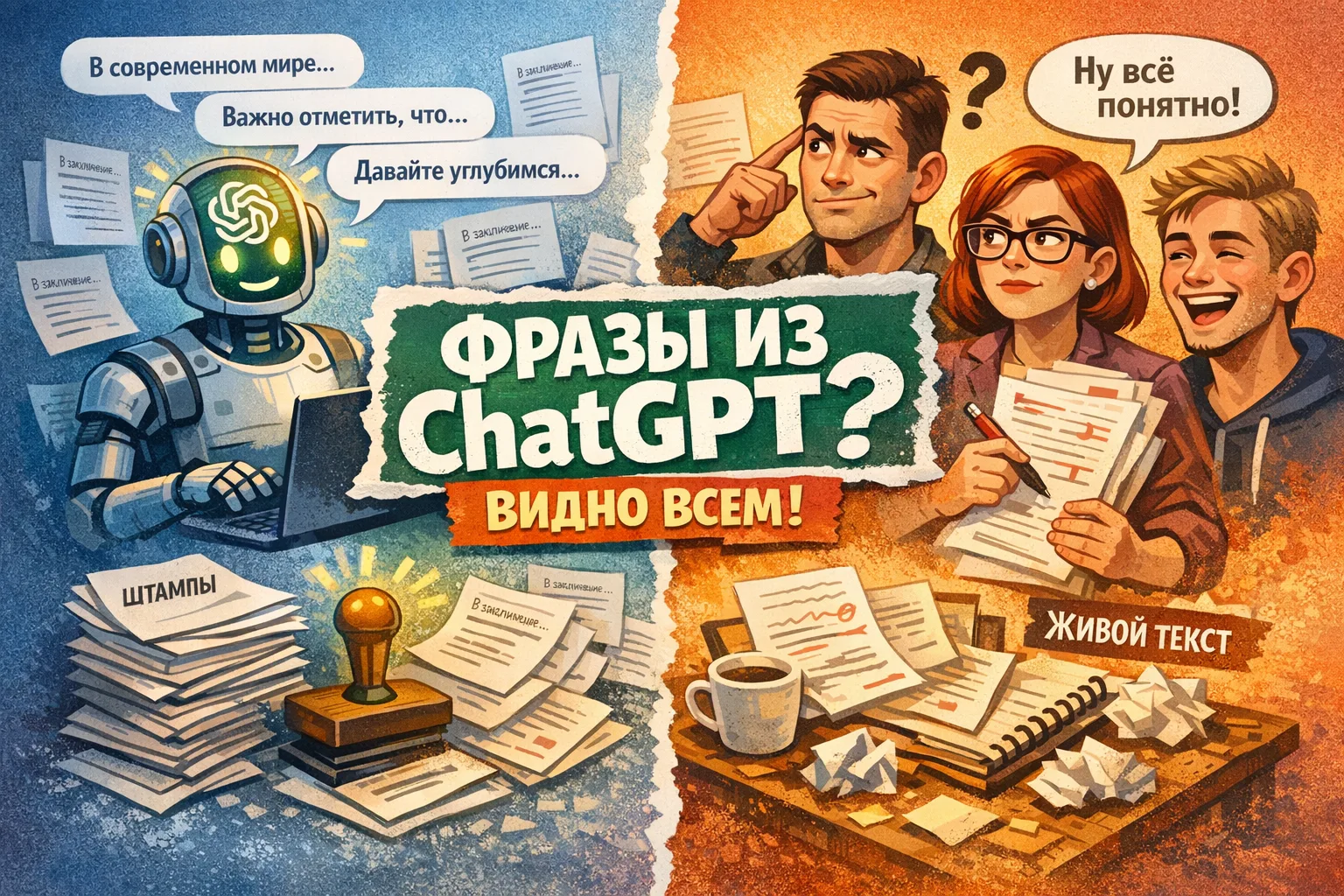 Эти 15 фраз доказывают, что вы пользовались ChatGPT 😅 И это видно всем