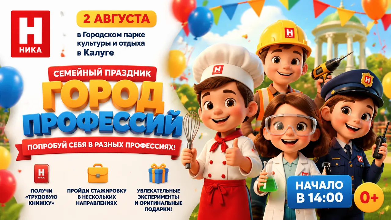 На выходных пройдет семейный праздник «Город профессий» 
 
2 августа в Городском парке культуры и от