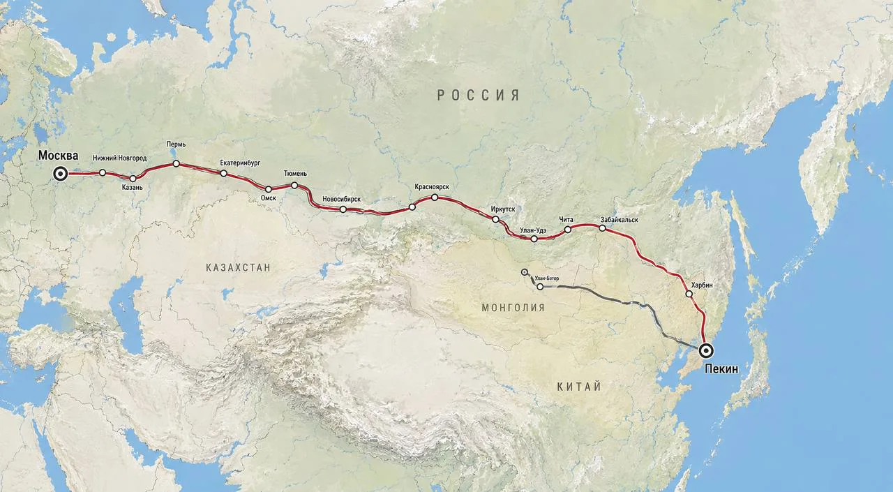 🚂 Поезд между Москвой и Пекином может скоро запустить РЖД