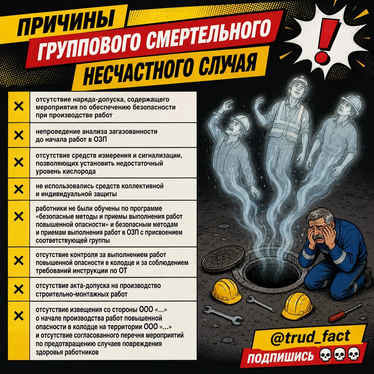 ⠀ 💀 ⠀ Несчастный случай (НС) с 3 погибшими