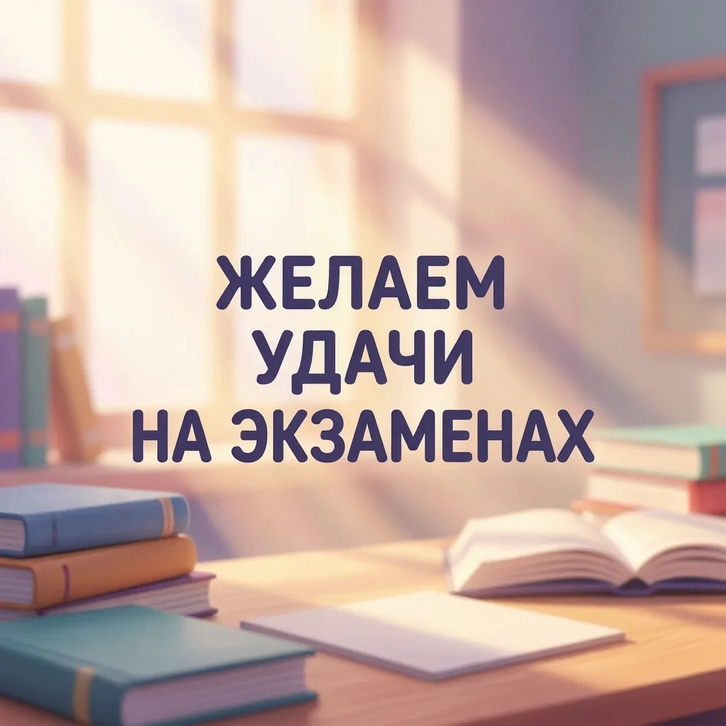 🎓 Вперед к победам — пусть экзамены пройдут легко и принесут отличные оценки! Удачи и отличного нас