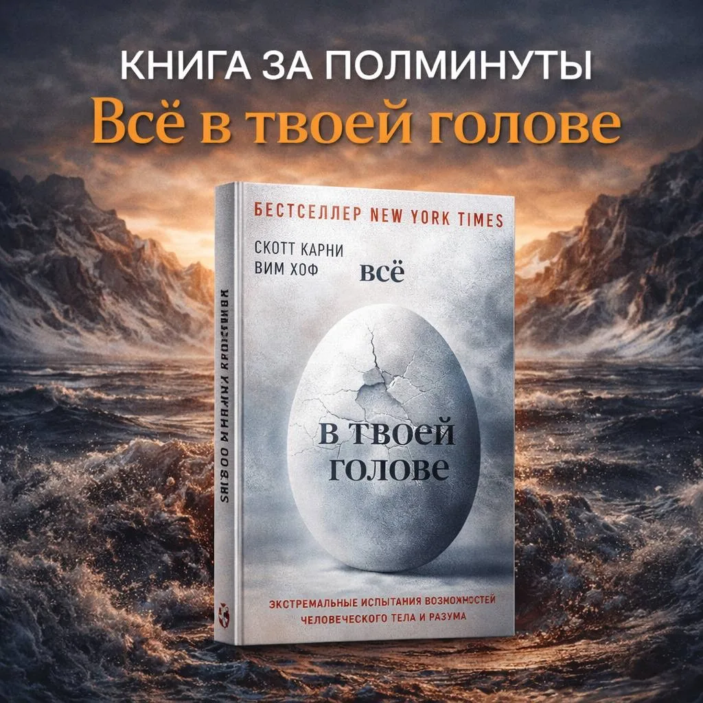 🔥 Книга за полминуты: «Всё в твоей голове» — Вим Хоф, Скотт Карни

Эта книга не про мотивацию в сти