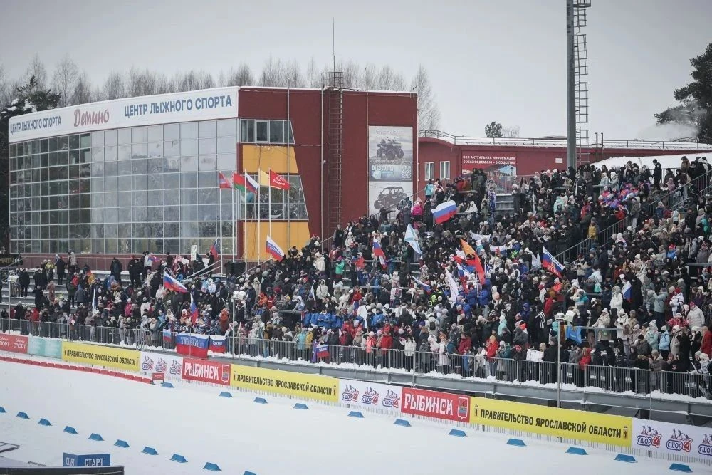 ❄ Болельщики ЦО "Головинская средняя школа" в Демино!  Третий этап Кубка России по биатлону в эти вы