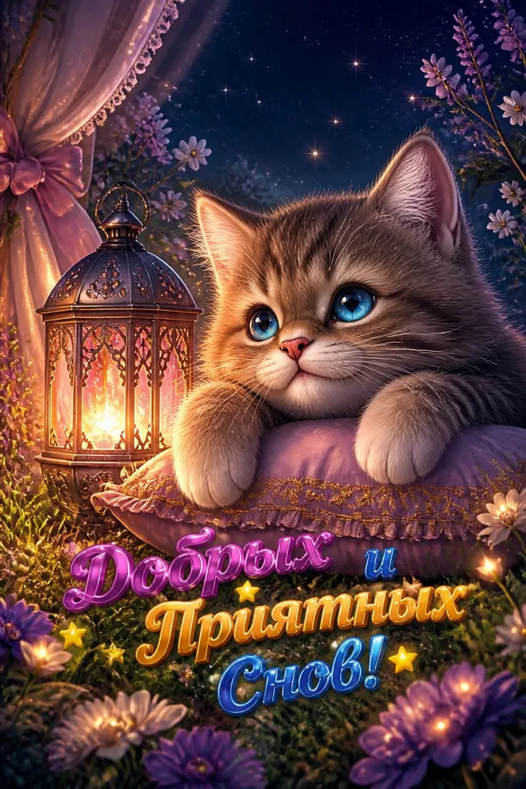 Доброй ночи! Прекрасных и сладких снов! ✨🌙