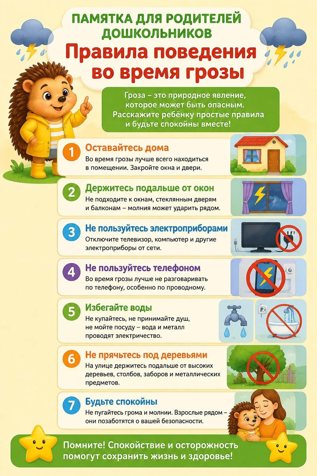 ⚡️ Гроза: красиво, но опасно! ⚡️