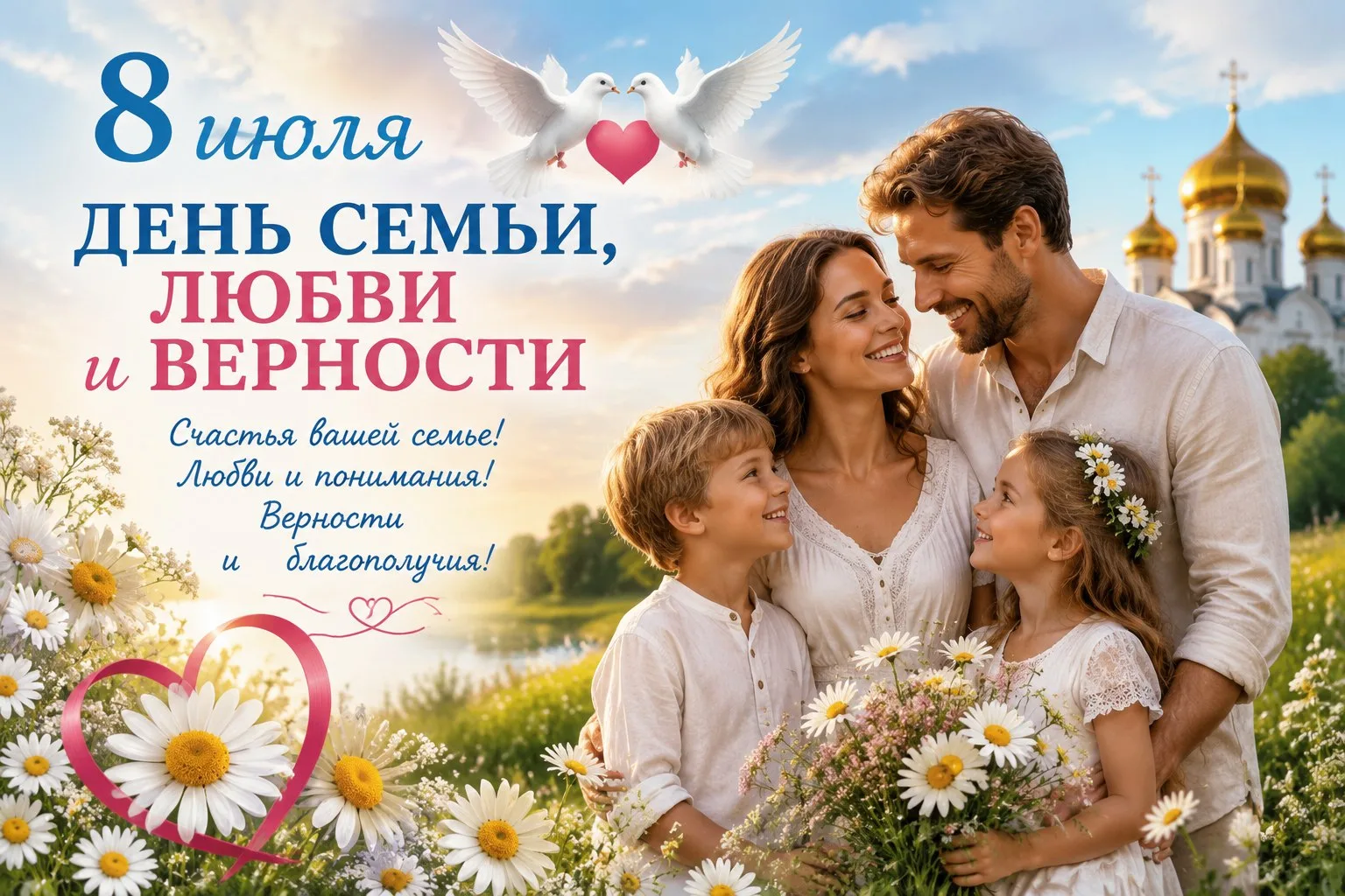 8 ИЮЛЯ - ДЕНЬ СЕМЬИ, ЛЮБВИ И ВЕРНОСТИ 💕

Уважаемые коллеги, родители и ученики!

От всей души поздр