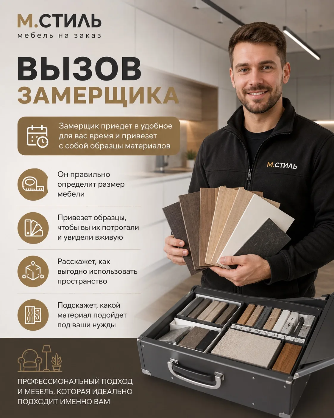 🚘Замерщик приедет в удобное для вас время и привезет с собой образцы материалов👌

🔹Он правильно о