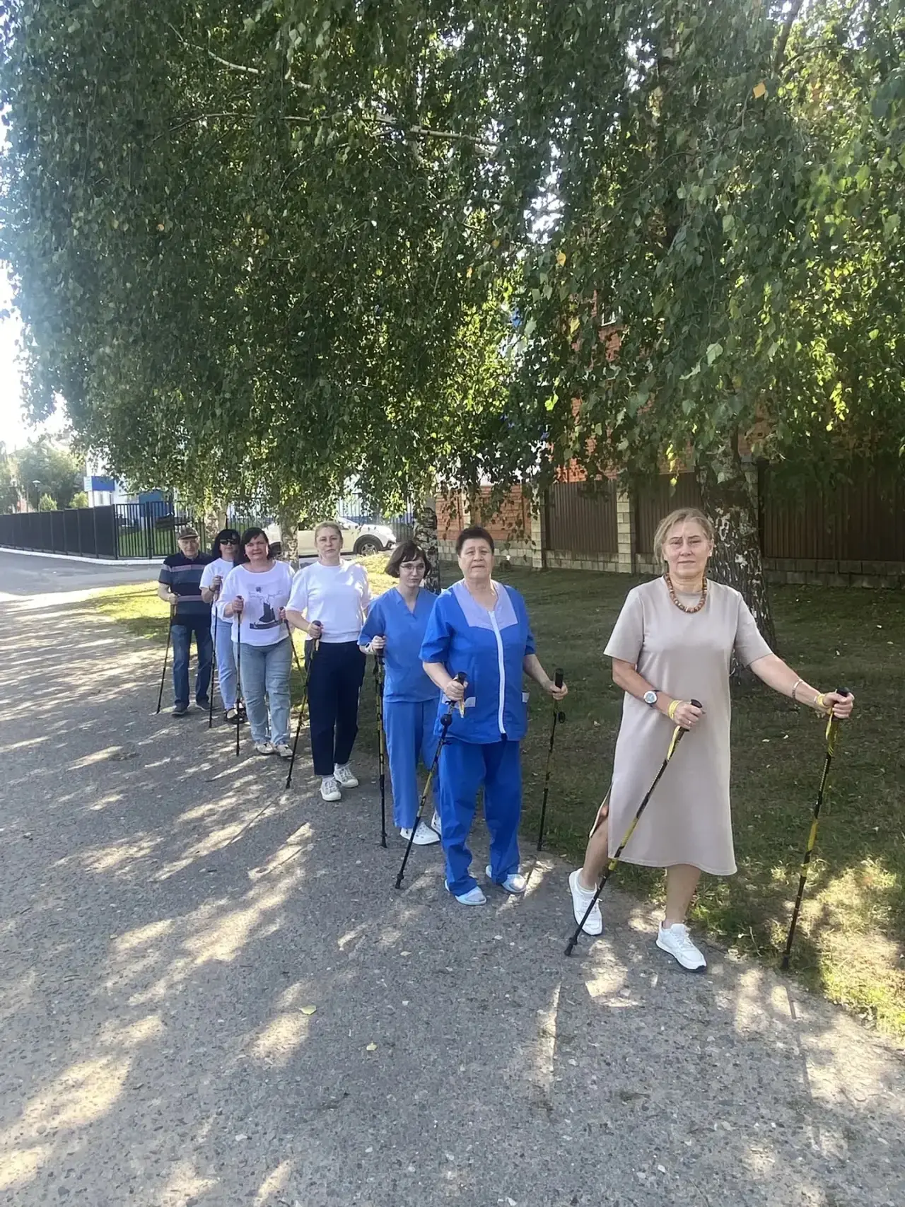 Провели занятие по северной ходьбе!