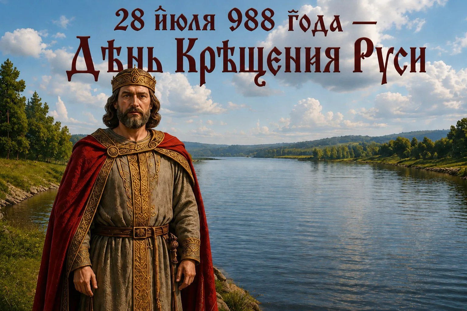 1038 лет 
Крещения Руси ✨

28 июля 988 года святой равноапостольный князь Владимир принял христианст