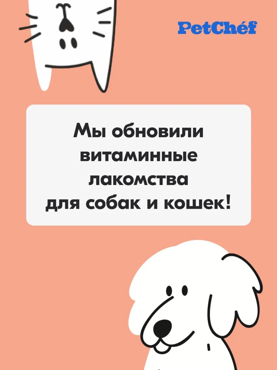 Рады анонсировать новые витаминные лакомства для собак и кошек! 💙