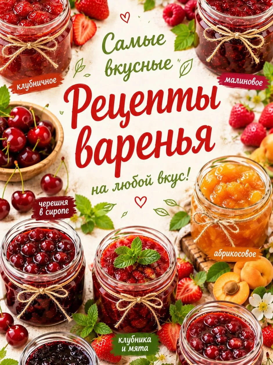 Лето — это запах ягод, банки с вареньем и вкус детства 🍓✨

Собрали для вас самые вкусные рецепты ию