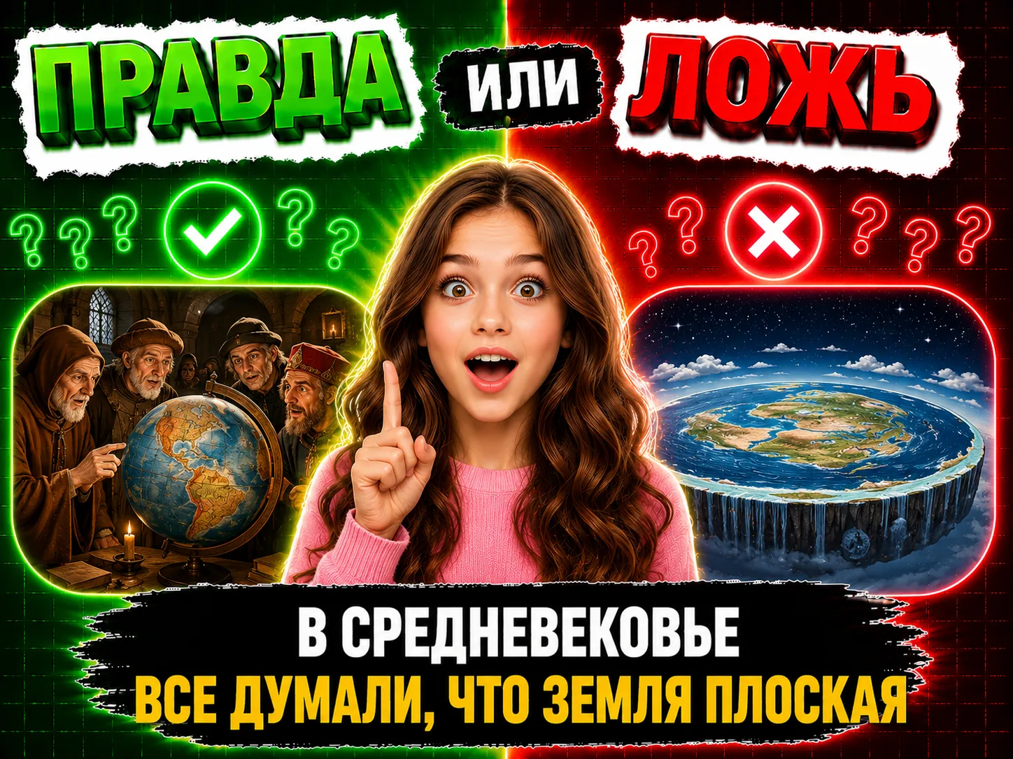 В Средневековье все думали, что Земля плоская