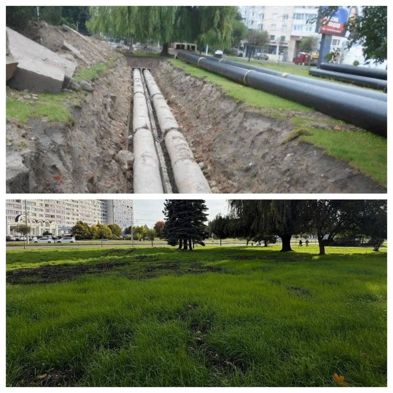 На Шевченко завершили благоустройство после капитального ремонта теплосетей.