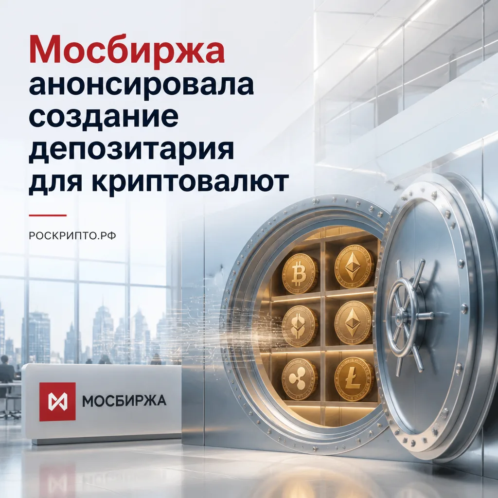 ⛓️ Мосбиржа анонсировала создание депозитария для криптовалют