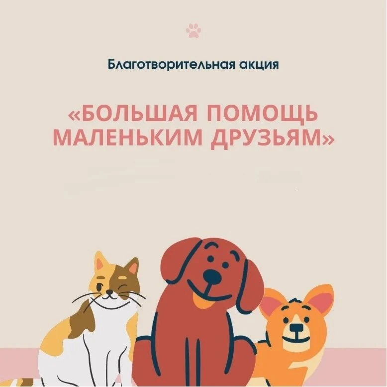 Акция «Большая помощь маленьким друзьям»🐾