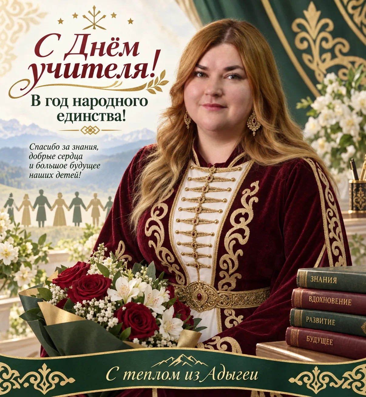 В селе Трубино креативно поздравили педагогов с Днём учителя! С помощью искусственного ...