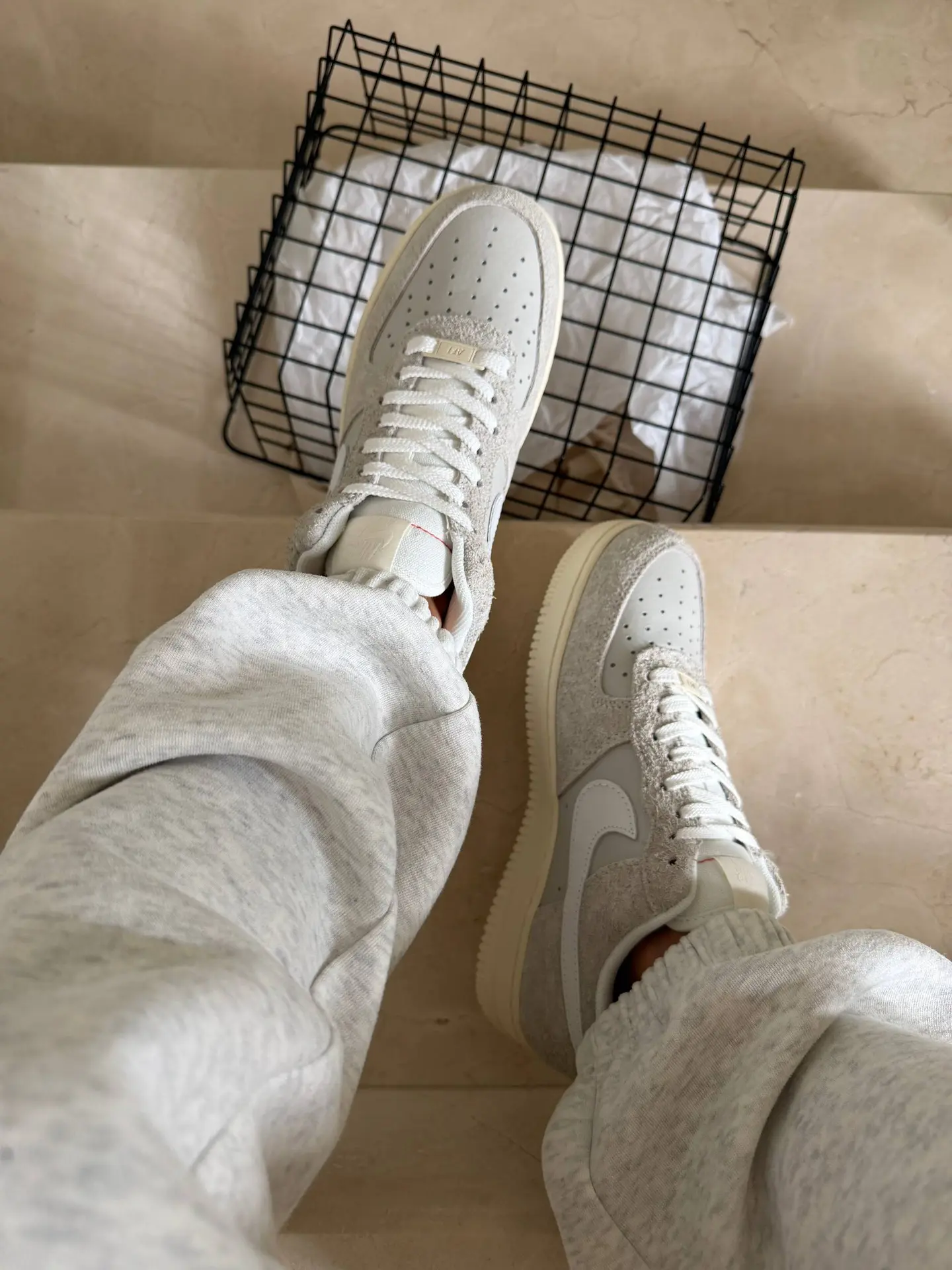 Хорошенькие кроссовки в стиле Nike air force1🤍