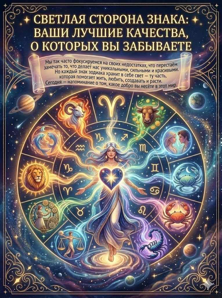 🌞  Светлая сторона знака: ваши лучшие качества, о которых вы забываете