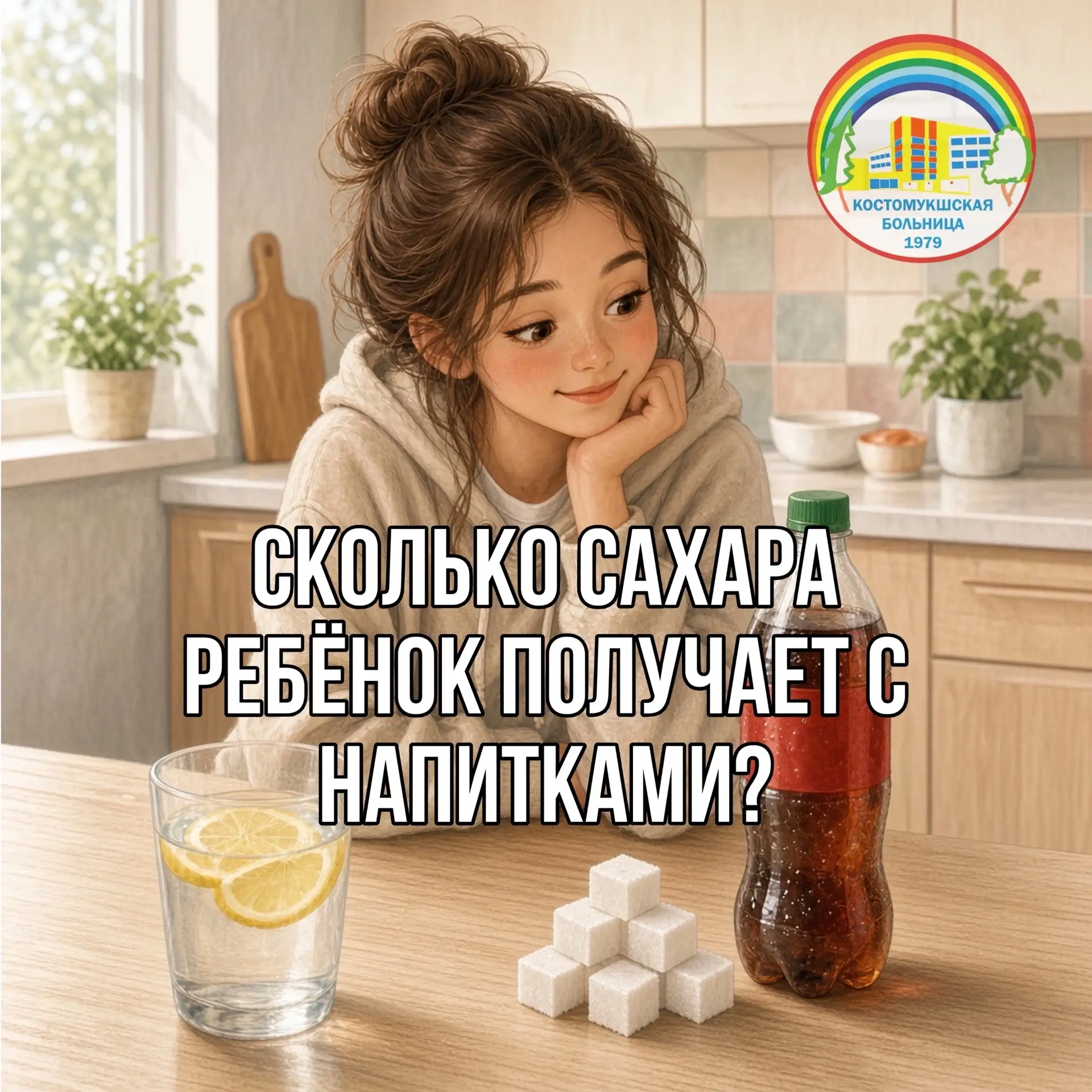 🥤 Сколько сахара ребёнок получает с напитками?
