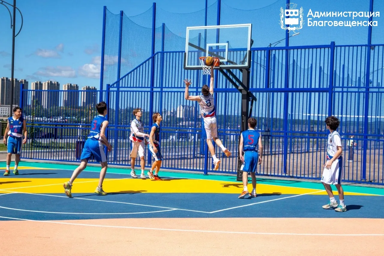 🏀⚽️В Благовещенске открылась первая очередь территории активного отдыха Лесная