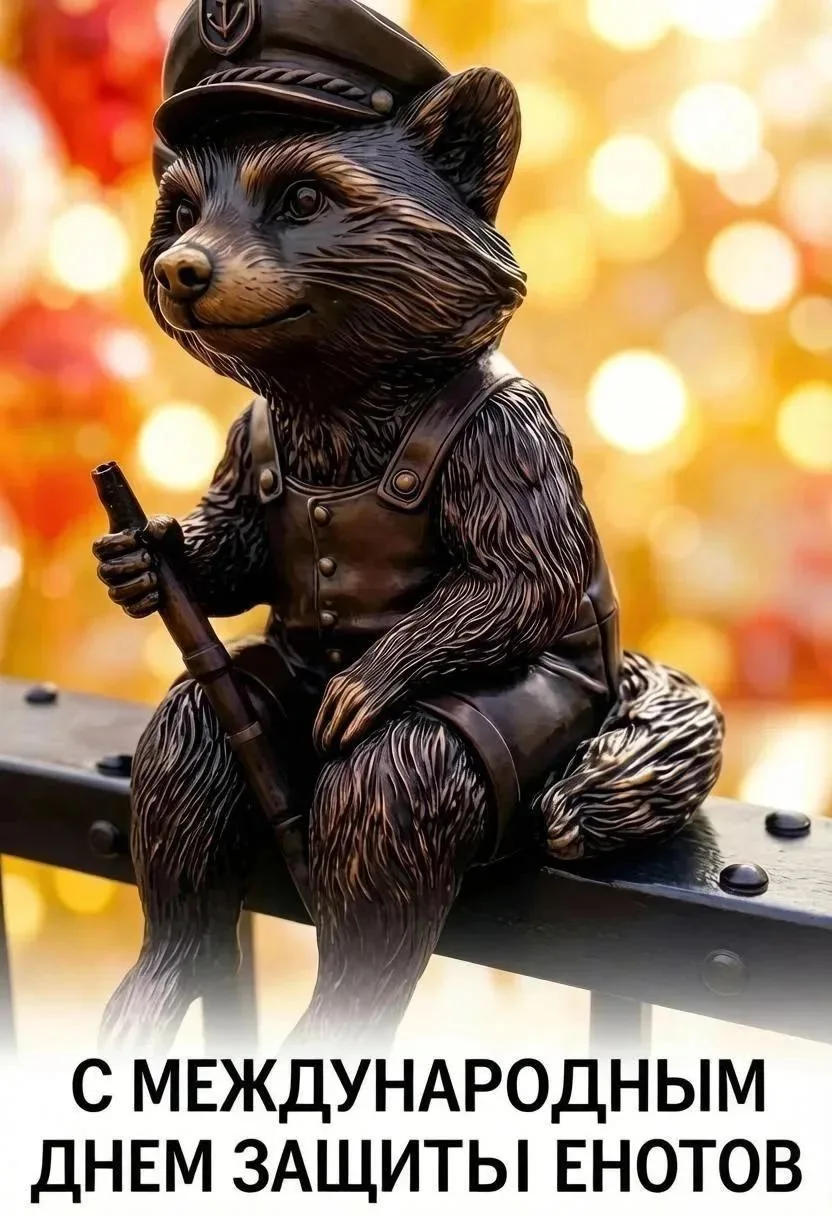🦝 Сегодня отмечается Международный день енота.