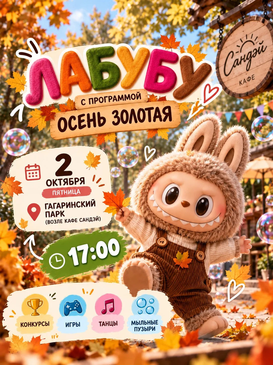 🍂 Осенние выходные в наших парках — время для семейных прогулок и ярких впечатлений!