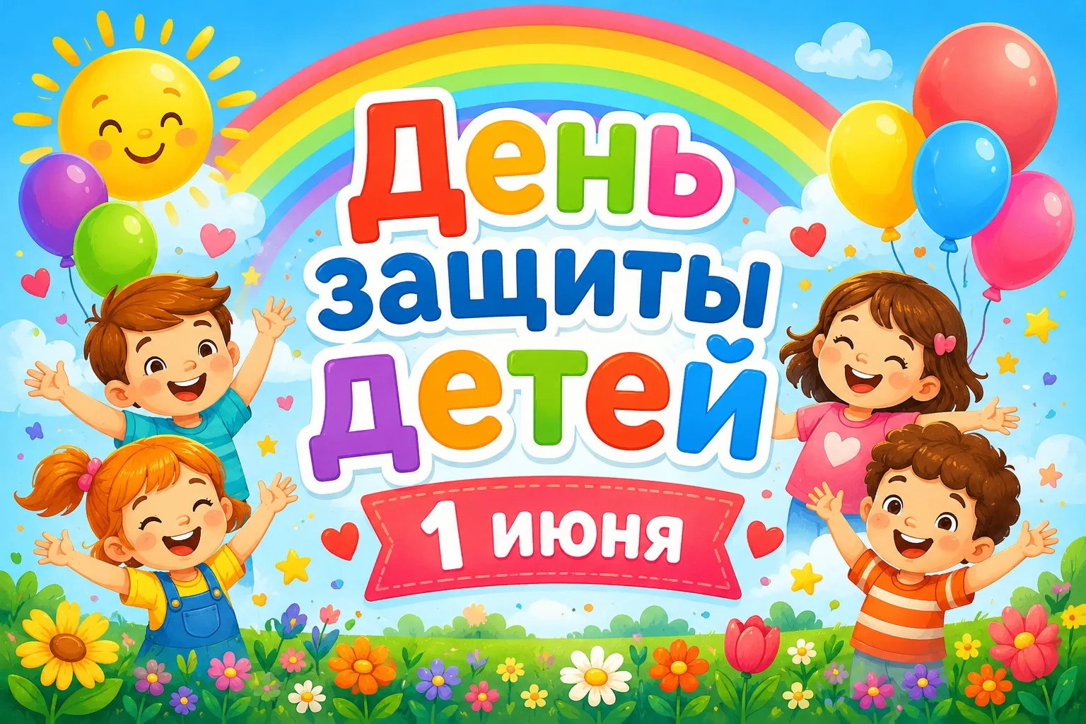 🌞 1 июня отмечается замечательный праздник — День защиты детей! Это день улыбок, радос...