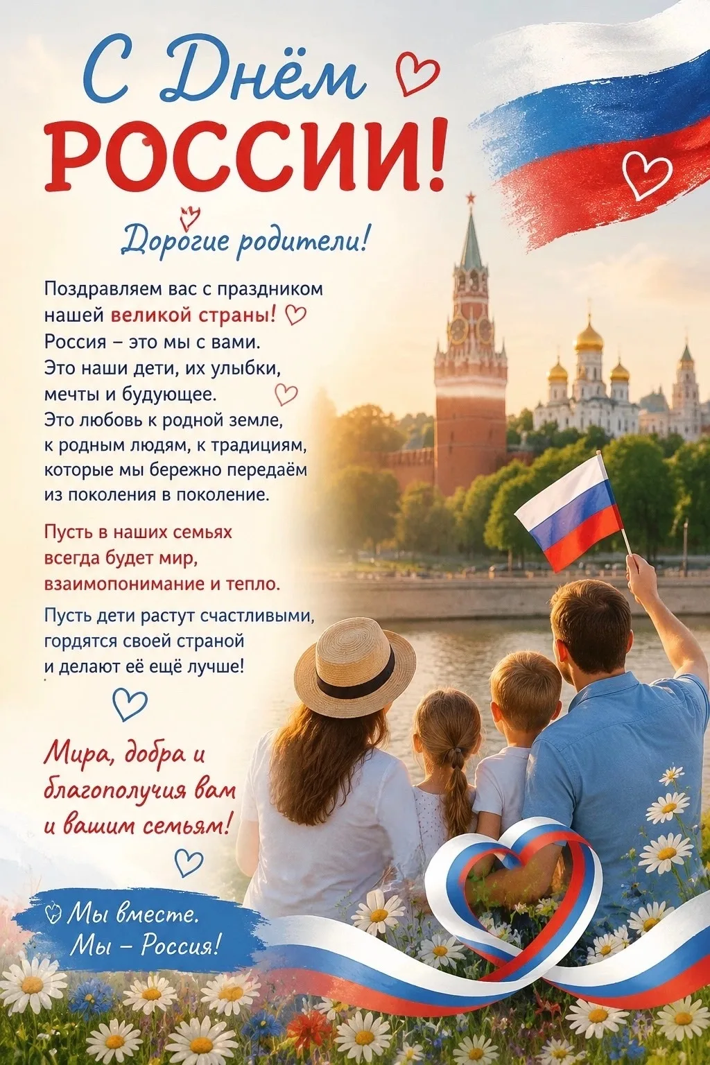 🇷🇺 С Днём России, дорогие друзья! 🇷🇺

В этот светлый день от всей души хотим пожелать вам мира, 