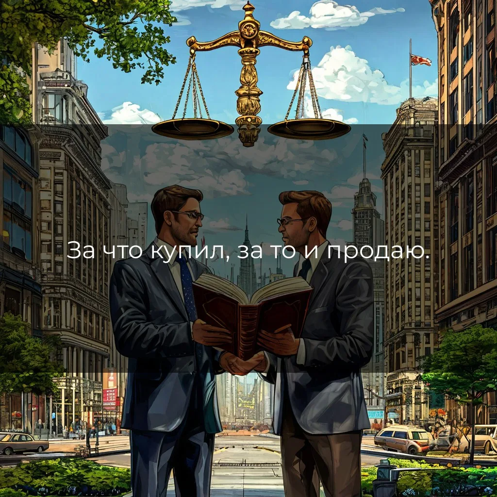 За что купил, за то и продаю.