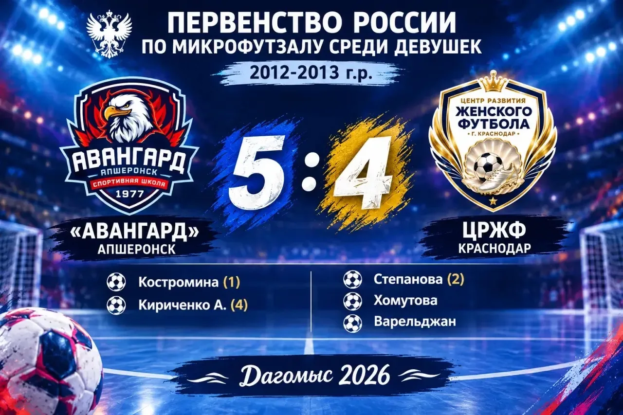 В первой игре Первенства России по микрофутзалу среди девушек 2012-2013 годов рождения в