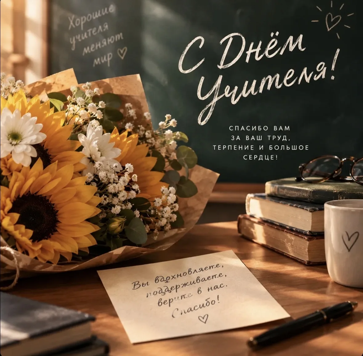 С Днём учителя! 🌷📚