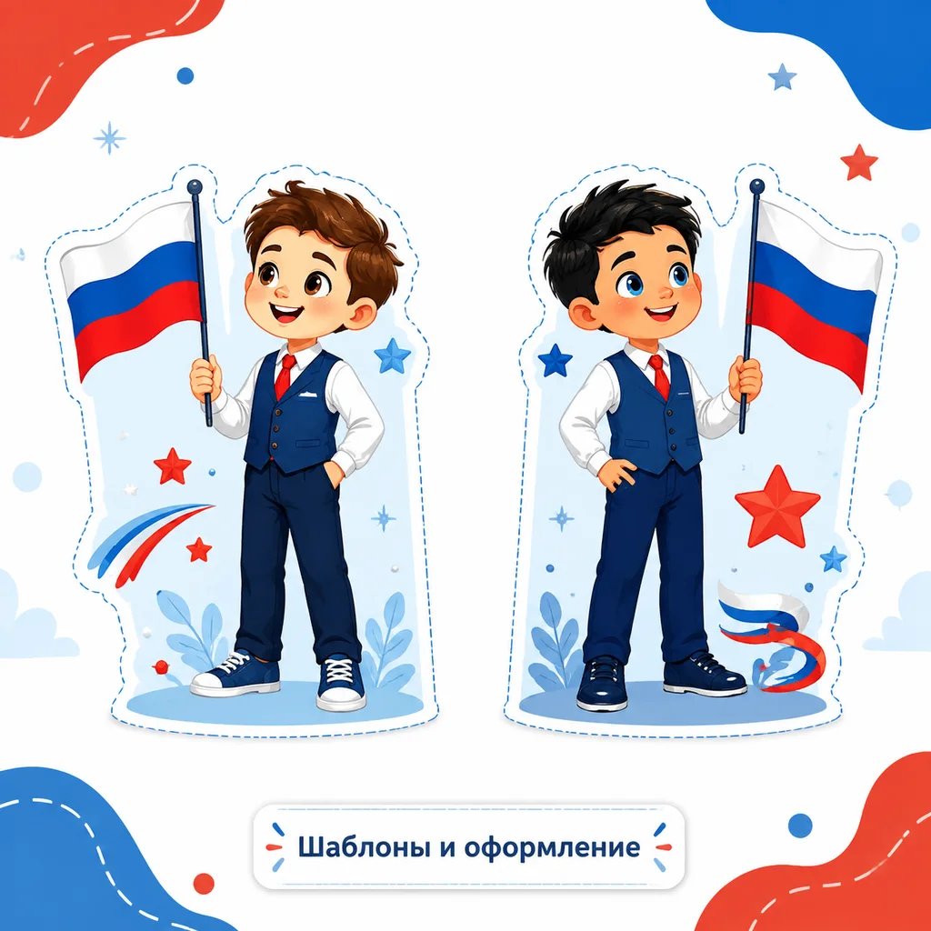 🎉 Украшаем ко Дню флага России
