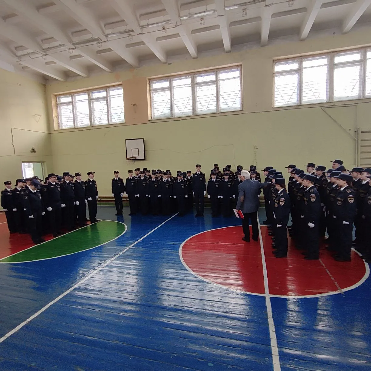 ✅ Сегодня состоялся традиционный смотр строя и песни в преддверии Дня Защитника Отечества и в рамках