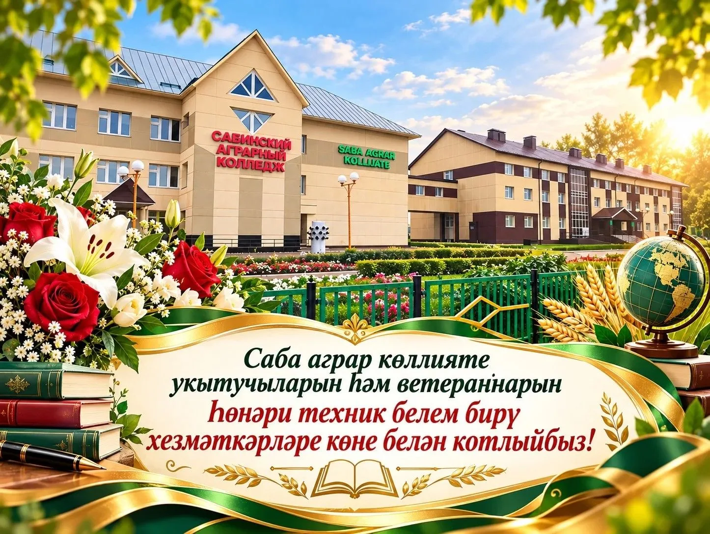 📚 Район аграр көллияте укытучыларын һәм ветераннарын Һөнәри техник белем бирү хезмәткә...