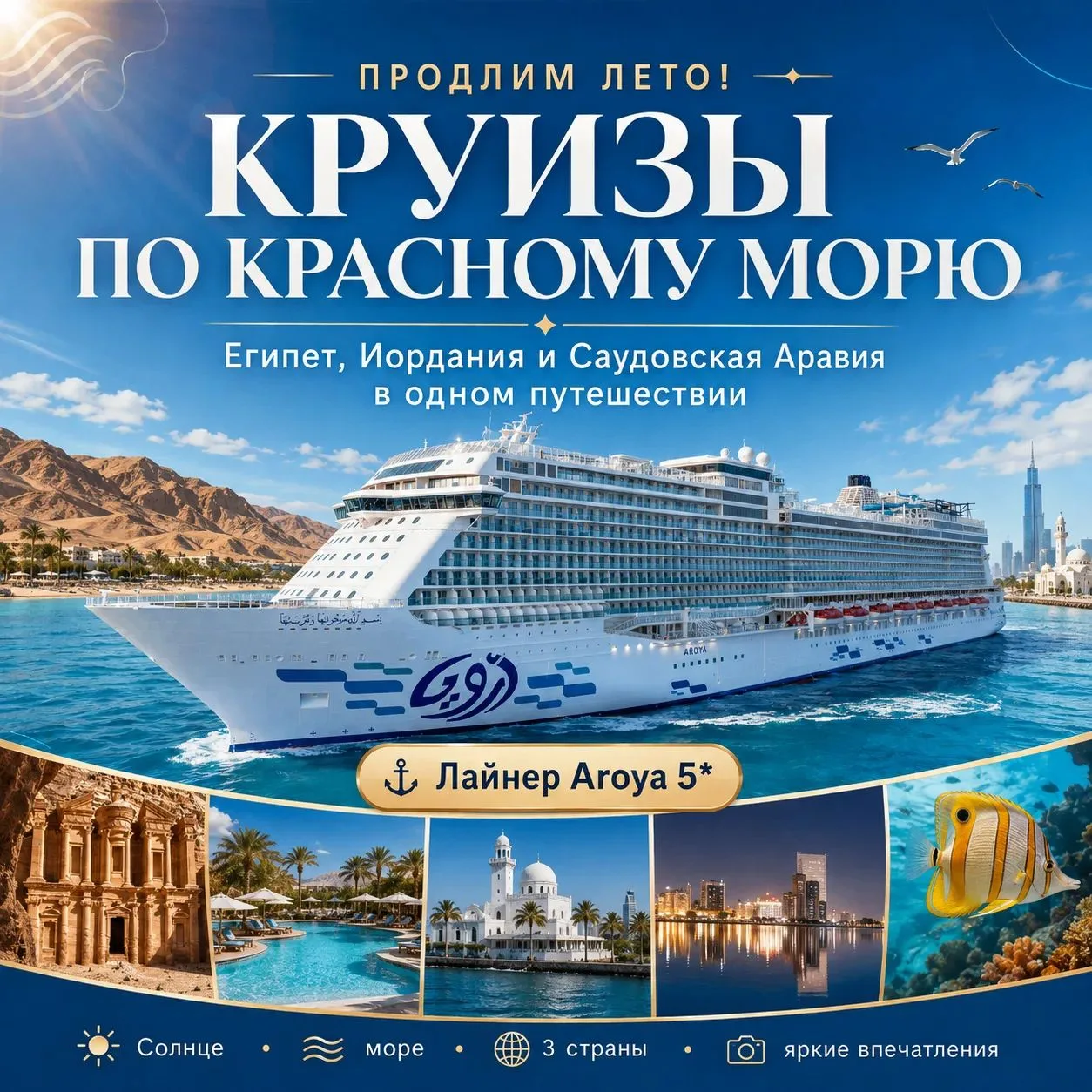 Продлим лето в круизе по Красному морю!