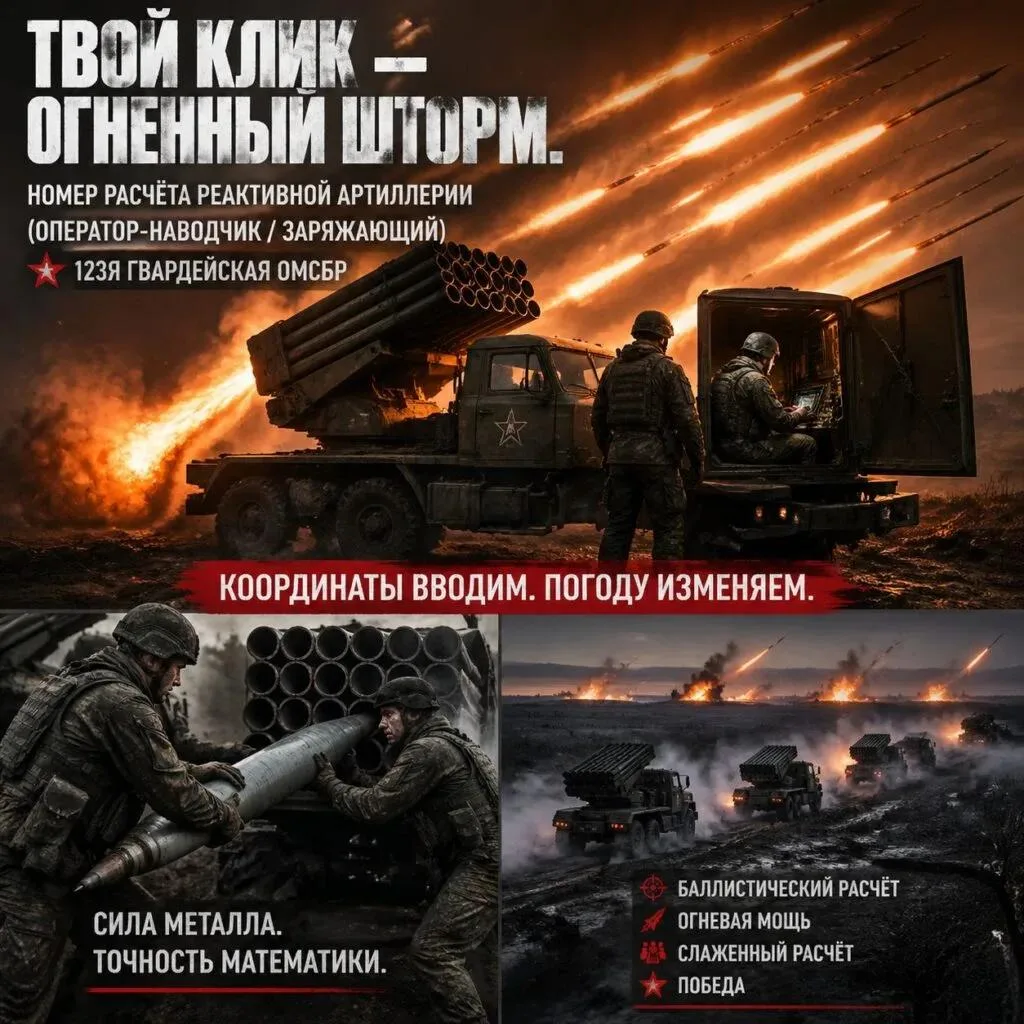 Вакансия: Номер расчёта реактивной артиллерии — оператор/наводчик/заряжающий РСЗО