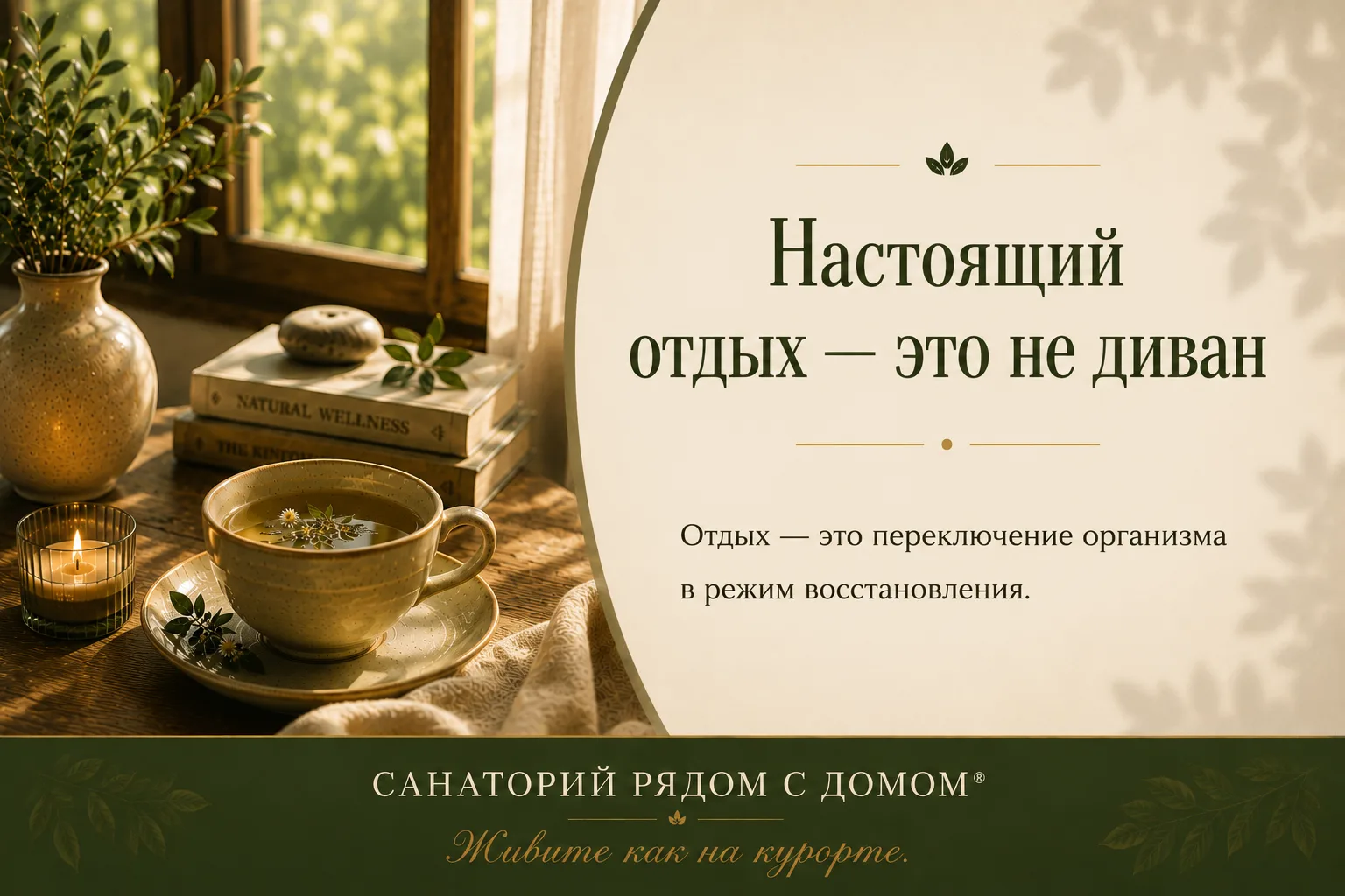 🌿 Настоящий отдых — это не диван