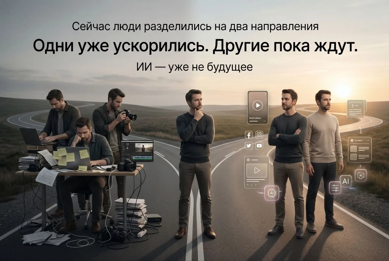Сейчас люди разделились на два направления.