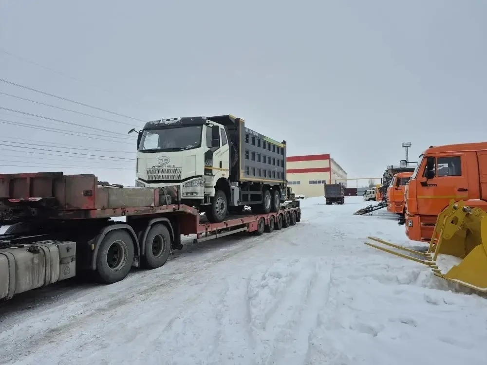 ✅Доставлены самосвалы 
📍Маршрут перевозки: Набережные Челны-Нижний Бестях (расстояние 7200км)
⌛️Сро