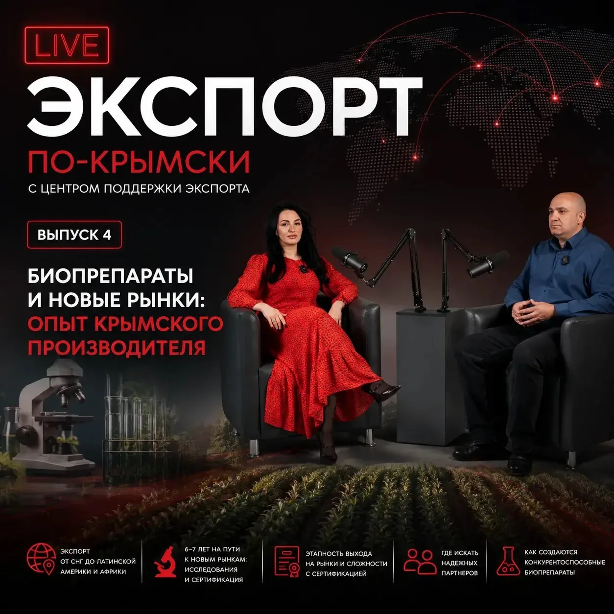 🌍 Четвертый выпуск подкаста «Экспорт по-крымски» уже в эфире 🎙️