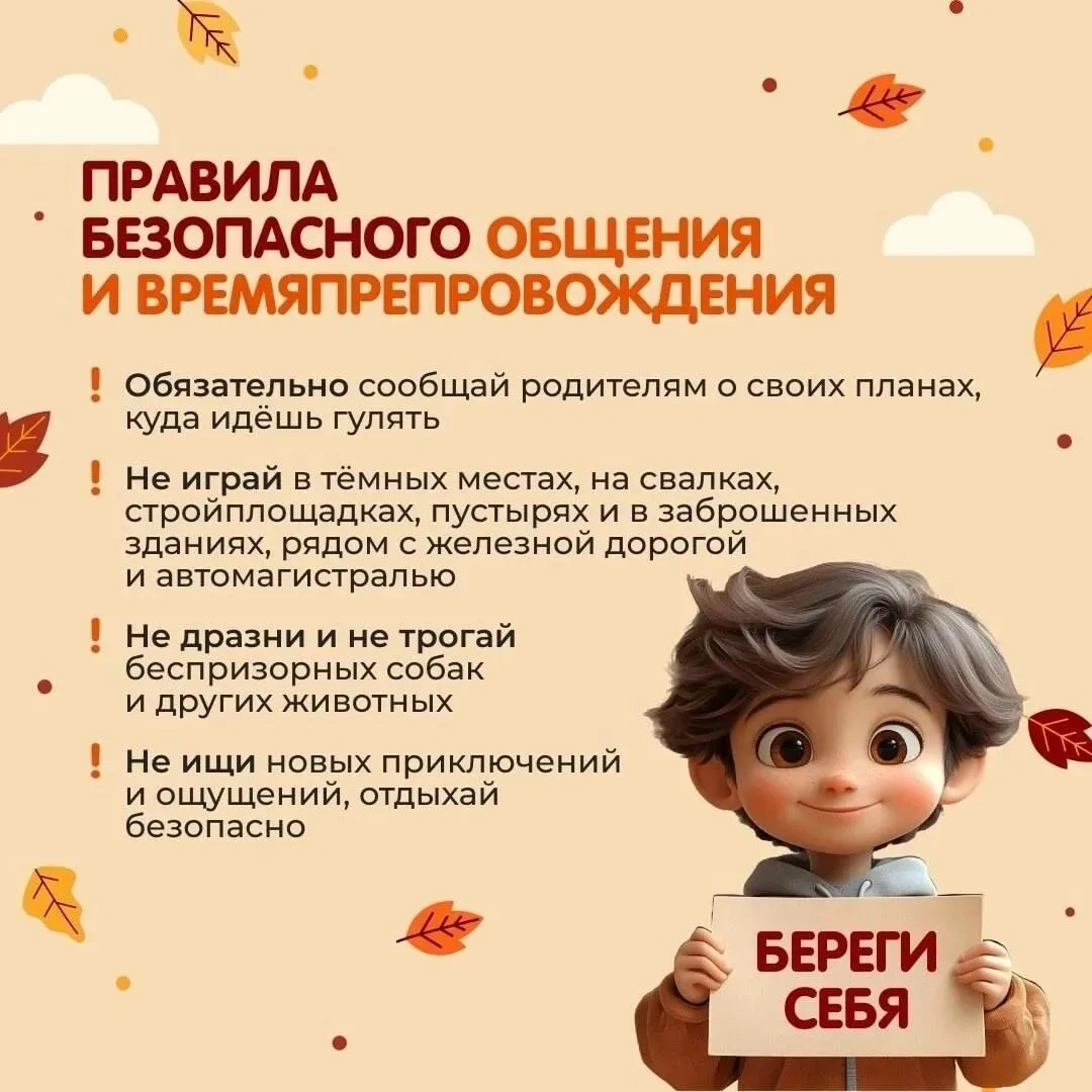🛑 БЕЗОПАСНОСТЬ НА ПРОГУЛКЕ: КОРОТКО О ГЛАВНОМ 🛑