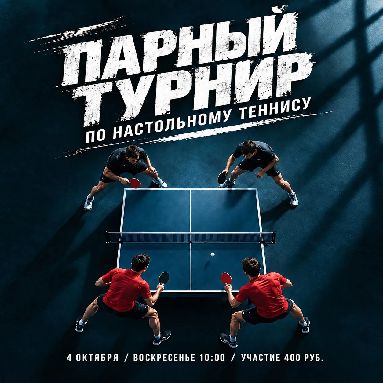 ВОСКРЕСЕНЬЕ 10:00 ПАРНЫЙ ТУРНИР